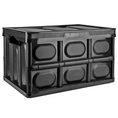 Tekbox Large Folding Storage BoxBlack from B&Q