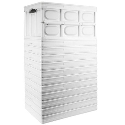 Tekbox 30L White Folding Storage BoxSet Of 12 Boxes from B&Q