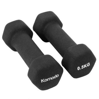 B&Q -  2X 0.5Kg Neoprene Dumbbells