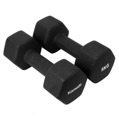 Komodo 2X 5Kg Neoprene Dumbbells from B&Q