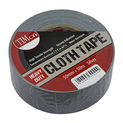 Timco Silver Heavy Duty Cloth Tape - X 50Mm 50M