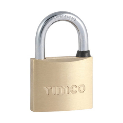TimcoBrass Padlock (Size 40mm1 Each) from B&Q