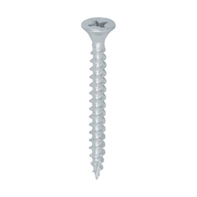 Timco C2 Exterior Multi-Purpose Premium Countersunk Woodscrews - 4.0 X 40 (350Pcs) Silver