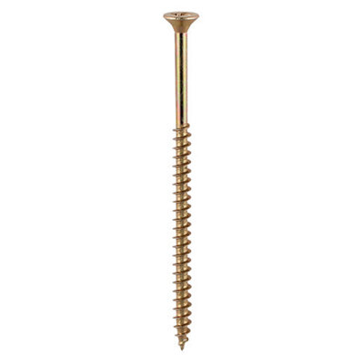Timco Solo Countersunk Gold Woodscrews5.0 X 80 (325Pcs) from B&Q