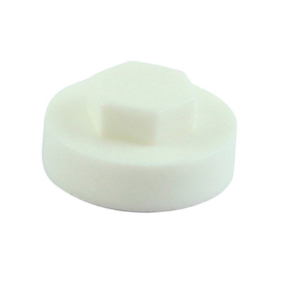 Timco - Hex Head Screw Covers - (Size 19Mm - 1000 Pieces) White