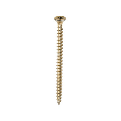 Timco Solo Countersunk Gold Woodscrews5.0 X 75 (200Pcs) from B&Q
