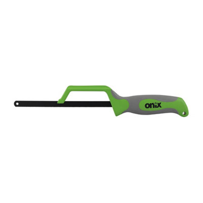 Timco: Mini Hacksaw with one 300mm 12 inch 24TPI bi-metal blade.