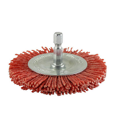 B&Q -  Drill Wheel Brush Nylon75mm