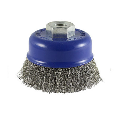Timco Angle Grinder Cup Brush Crimped Stainless Steel75mm from B&Q