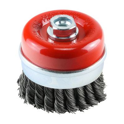 B&Q -  Angle Grinder Cup Brush Twisted Knot Steel Wire80mm