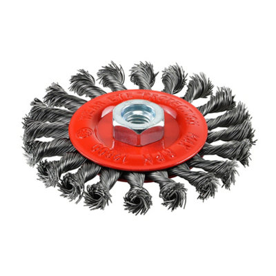 Timco Angle Grinder Wheel Brush Twisted Knot Steel Wire - 115Mm