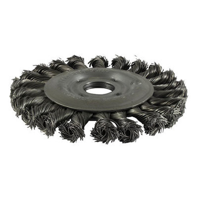 B&Q -  Wheel Brush Twisted Knot Steel Wire125mm