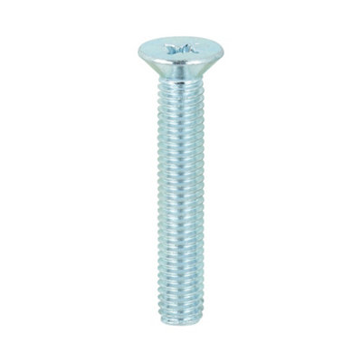 Timco Machine Countersunk Silver ScrewsM5 X 30 from B&Q