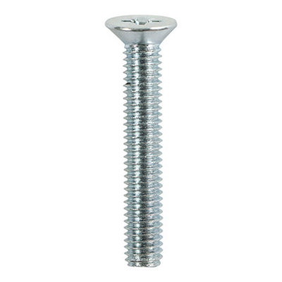 Timco Machine Countersunk Silver ScrewsM6 X 12 from B&Q