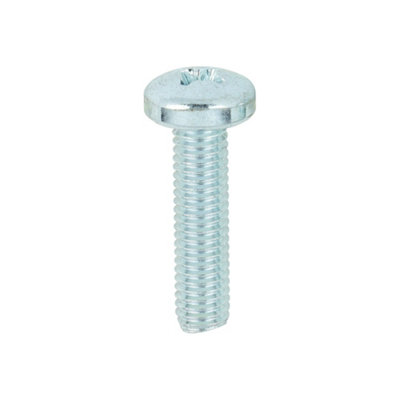 Timco Machine Pan Head Silver ScrewsM5 X 20 from B&Q