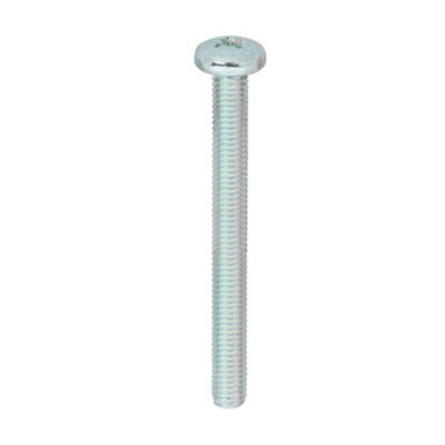 Timco Machine Pan Head Silver ScrewsM5 X 50 from B&Q