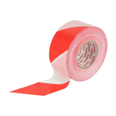 Timco Barrier Tape Safety Hazard Visible Caution Warning Red & White 500mx70mm - Image 4