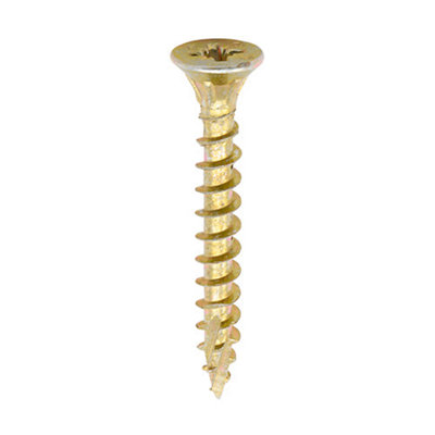 Timco C2 Strong-Fix Multi-Purpose Premium Countersunk Gold Woodscrews4.0 X 60 (600Pcs) from B&Q