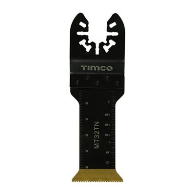 Timco Multi-Tool Fine Cut Blade For Wood/metal Titanium Coated Bi-Metal32mm from B&Q