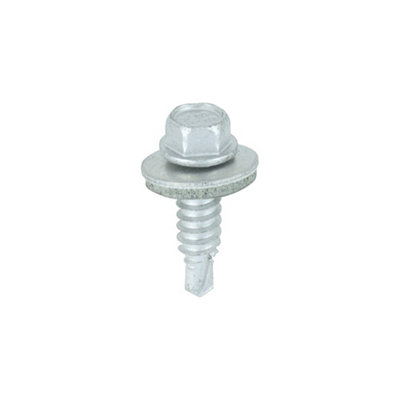 Timco Sheet Steel Stitching Screws A2 Stainless Steel Bi-Metal With Epdm Washer6.3 X 22 from B&Q