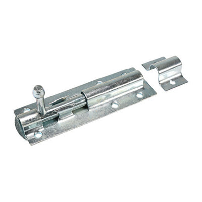 Timco Straight Tower Bolt Silver3" from B&Q