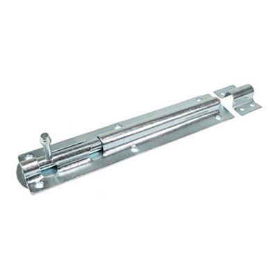Timco Straight Tower Bolt Silver10" from B&Q