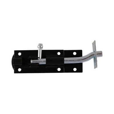 Timco Necked Tower Bolt Black4" from B&Q