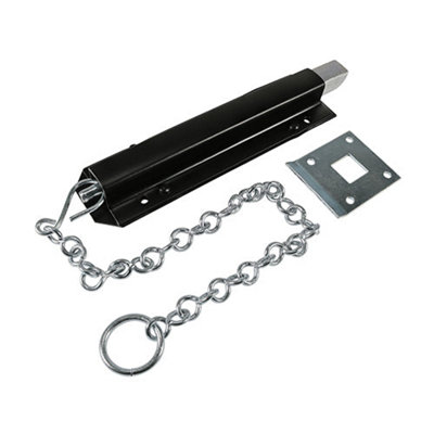 Timco Spring Chain Bolt - 18" Black