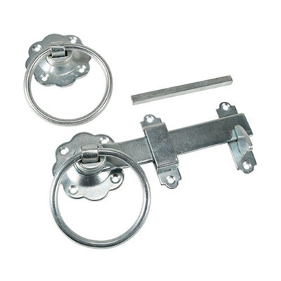 Timco Ring Gate Latch Plain Silver6" from B&Q