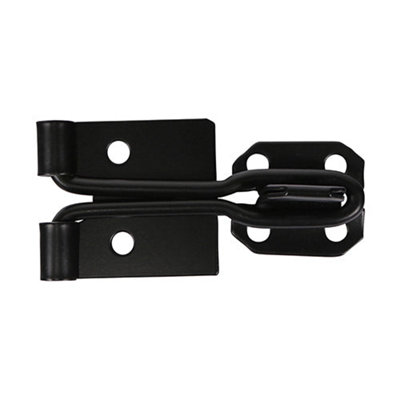 Timco Hasp & Staple Wire Pattern Black4" from B&Q