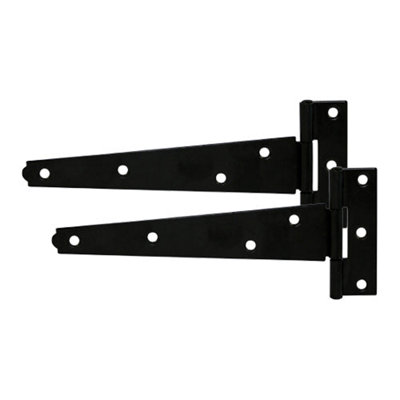 Timco Light Tee Hinges Black10" from B&Q
