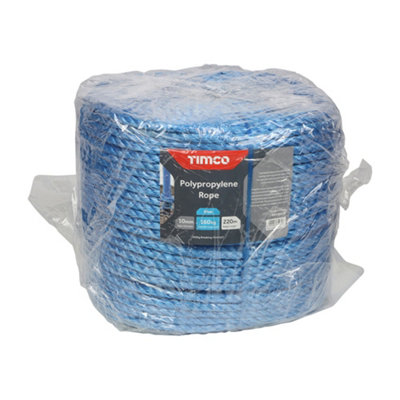 TIMCO Blue Polypropylene Rope Long Coil - 10mm x 220m | Pack of 1 - Image 5