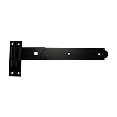 Timco Straight Band & Hook On Plates Hinges - 250Mm Black