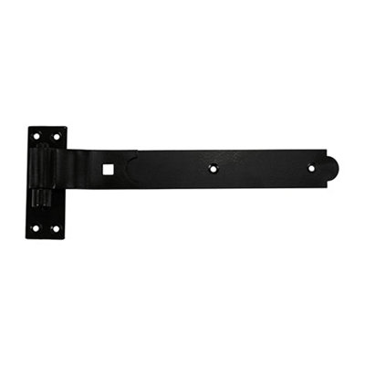 Timco Black Cranked Band & Hook On Plates Hinges - 250Mm 7Ft