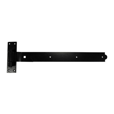 Timco Cranked Band & Hook On Plates Hinges - 600Mm Black