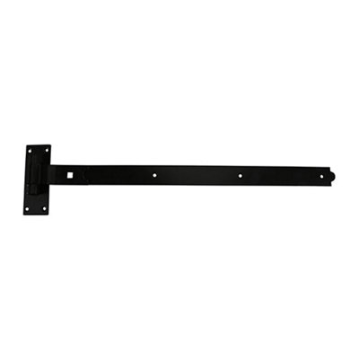 Timco Black Cranked Band & Hook On Plates Hinges - 750Mm 7Ft