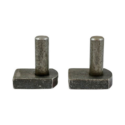 Timco Gate Hinge Hooks To Weld Self Coloured - 12Mm