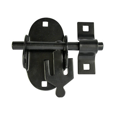 TimcoOval PadboltBlack (Size 4"1 Each) from B&Q