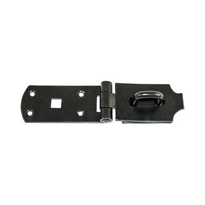 B&Q -  Heavy Duty Hasp & Staple Secure Bolt On Black10"