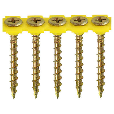 Timco Collated Solo Countersunk Gold Woodscrews4.2 X 55 (1000Pcs) from B&Q