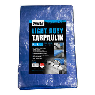 Timco Light Duty Tarpaulin Blue4 X 5M from B&Q
