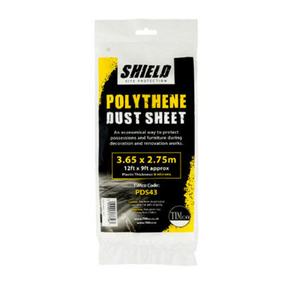Timco Polythene Dust Sheet50M X 2M from B&Q