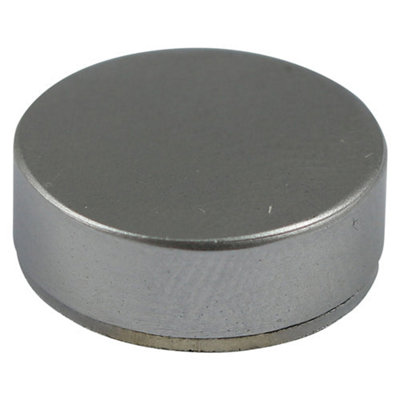 Timco Threaded Screw Covers Solid Brass Satin Chrome - 16Mm