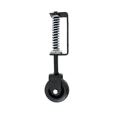 B&Q -  Spring Loaded Field Gate Wheel Heavy Duty Black370mm