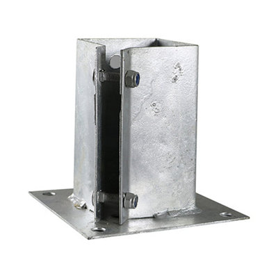Timco Bolt Down Post Support Bolt Secure Hot Dipped Galvanised - 50Mm