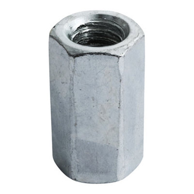 B&Q -  Hex Connector Nuts Din6334 SilverM8
