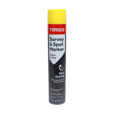 Timco Survey & Spot Marker Yellow750Ml from B&Q