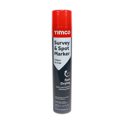 Timco Survey & Spot Marker Red750Ml from B&Q