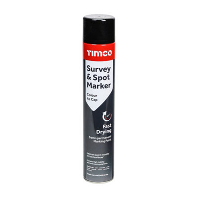 Timco Survey & Spot Marker Black750Ml from B&Q