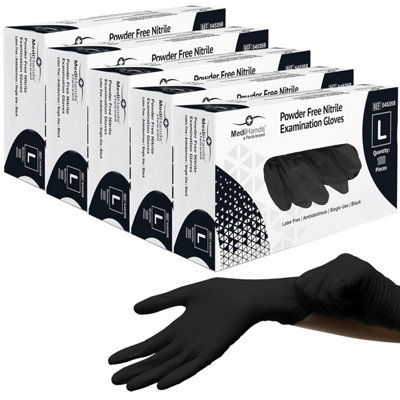 Farla Medical Medihands Disposable Large Nitrile GlovesPowder Free And Latex SurgicalMulti-PurposeSingle UseBox Of from B&Q